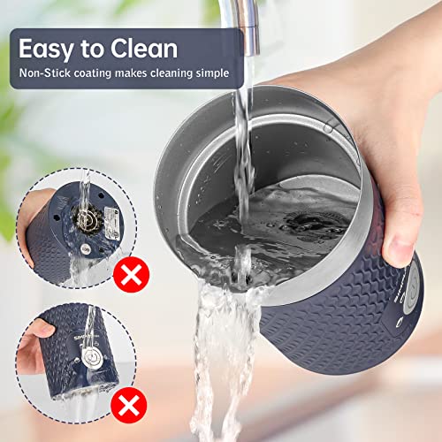 SIMPLETASTE Milk Frother, 4-in-1 Electric Milk Steamer, Automatic Warm and Cold Foam Maker and Milk Warmer for Latte, Cappuccinos, Macchiato - My Kitchen Products