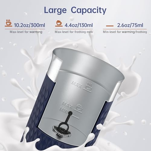 SIMPLETASTE Milk Frother, 4-in-1 Electric Milk Steamer, Automatic Warm and Cold Foam Maker and Milk Warmer for Latte, Cappuccinos, Macchiato - My Kitchen Products