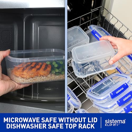 Sistema KLIP IT Large 7L Food Storage Container, Airtight & Stackable, Dishwasher, Freezer, & Microwave-Safe, BPA-Free - My Kitchen Products