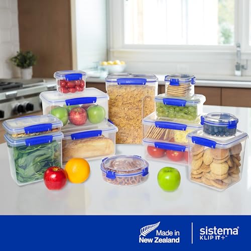 Sistema KLIP IT Large 7L Food Storage Container, Airtight & Stackable, Dishwasher, Freezer, & Microwave-Safe, BPA-Free - My Kitchen Products