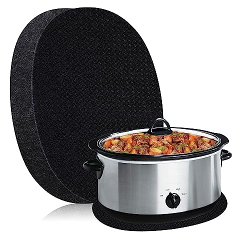 SIUDANGKA Heat Resistant Mat for Crockpot Slow Cooker with Appliance Slider Function, 2 Pack Countertop Protector for Crock Pot Slow Cookers, Crock-Pot 3-10 Quart, Hamilton Beach Slow Cooker - My Kitchen Products