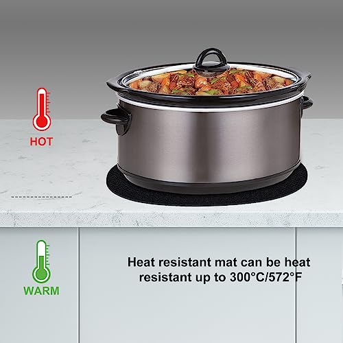 SIUDANGKA Heat Resistant Mat for Crockpot Slow Cooker with Appliance Slider Function, 2 Pack Countertop Protector for Crock Pot Slow Cookers, Crock-Pot 3-10 Quart, Hamilton Beach Slow Cooker - My Kitchen Products
