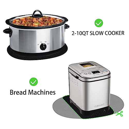 SIUDANGKA Heat Resistant Mat for Crockpot Slow Cooker with Appliance Slider Function, 2 Pack Countertop Protector for Crock Pot Slow Cookers, Crock-Pot 3-10 Quart, Hamilton Beach Slow Cooker - My Kitchen Products