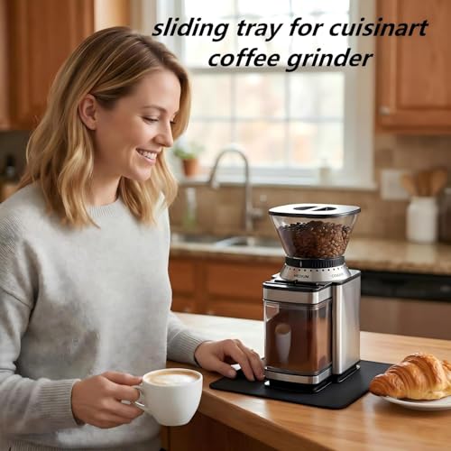 Sliding Pad Compatible with Cuisinart Coffee Grinder (8.6"x7.9") DBM-8P1- Smooth Glide with Anti-Slip Base - Perfect Accessories Fit for Coffee Maker Mat for Coffee Bean Grinder Electric - My Kitchen Products