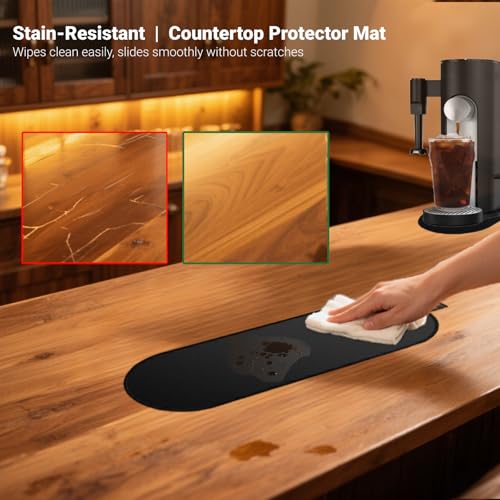 Sliding Pad for Ninja Single Serve Coffee Maker PB051 and PB041, Espresso Mat Fit for Ninja Coffee Maker Mat PB051/PB041 - Smooth Glide, Perfectly Conform to the Base - My Kitchen Products