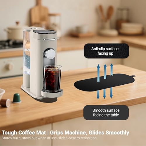 Sliding Pad for Ninja Single Serve Coffee Maker PB051 and PB041, Espresso Mat Fit for Ninja Coffee Maker Mat PB051/PB041 - Smooth Glide, Perfectly Conform to the Base - My Kitchen Products