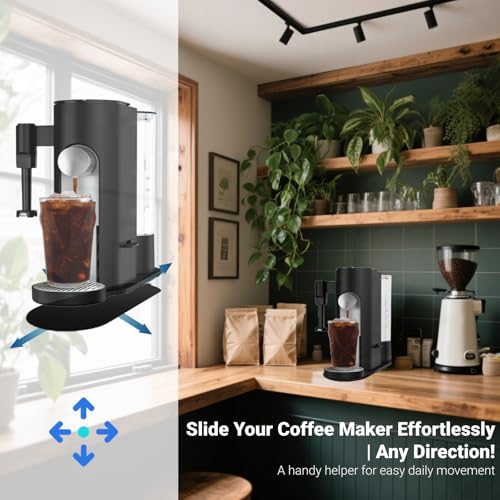 Sliding Pad for Ninja Single Serve Coffee Maker PB051 and PB041, Espresso Mat Fit for Ninja Coffee Maker Mat PB051/PB041 - Smooth Glide, Perfectly Conform to the Base - My Kitchen Products