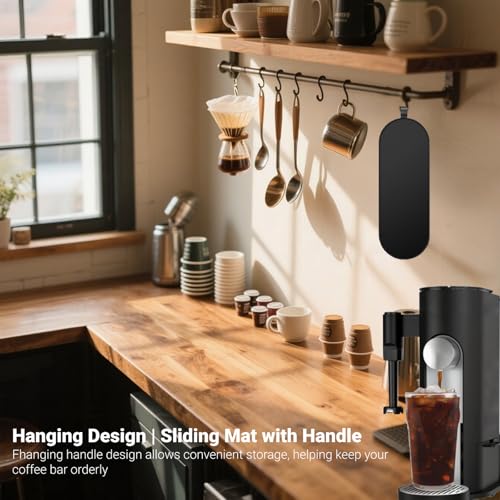 Sliding Pad for Ninja Single Serve Coffee Maker PB051 and PB041, Espresso Mat Fit for Ninja Coffee Maker Mat PB051/PB041 - Smooth Glide, Perfectly Conform to the Base - My Kitchen Products