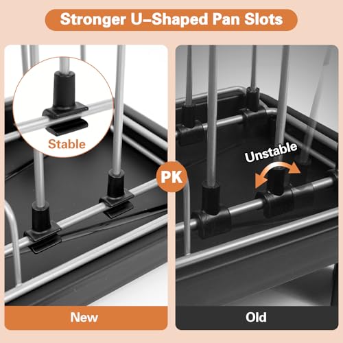 Small Dish Drying Rack for Countertop with Drain Tray & Utensil Holder - My Kitchen Products