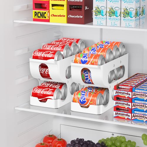 Sotfamily FIFO Soda Can Organizer for Pantry or Fridge, Holds 24 Cans - My Kitchen Products