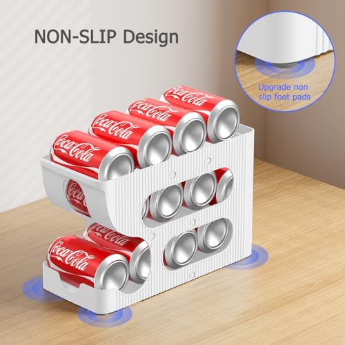 Sotfamily FIFO Soda Can Organizer for Pantry or Fridge, Holds 24 Cans - My Kitchen Products