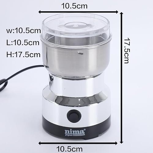 spice grinder electric，Electric Coffee and Spice Grinder, Multi-Function Pulverizer, Stainless Steel, 10.5 x 10.5 x 17.5 cm - My Kitchen Products