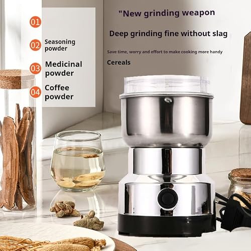 spice grinder electric，Electric Coffee and Spice Grinder, Multi-Function Pulverizer, Stainless Steel, 10.5 x 10.5 x 17.5 cm - My Kitchen Products