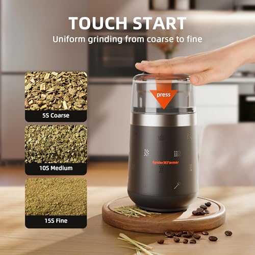 Spider Farmer Electric Coffee Grinder, 70g for Beans Spices Nuts - My Kitchen Products