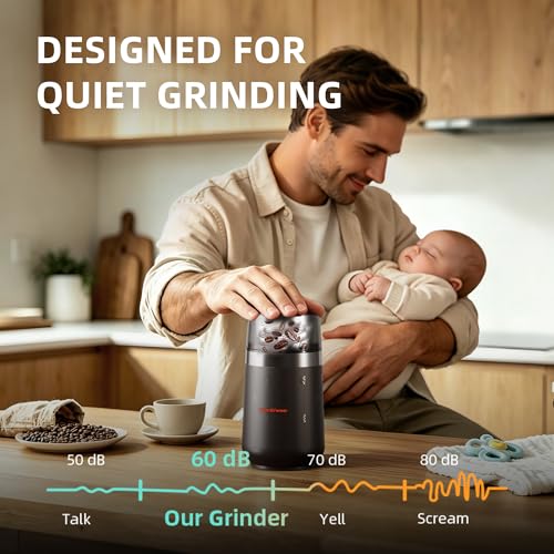 Spider Farmer Electric Coffee Grinder, 70g for Beans Spices Nuts - My Kitchen Products