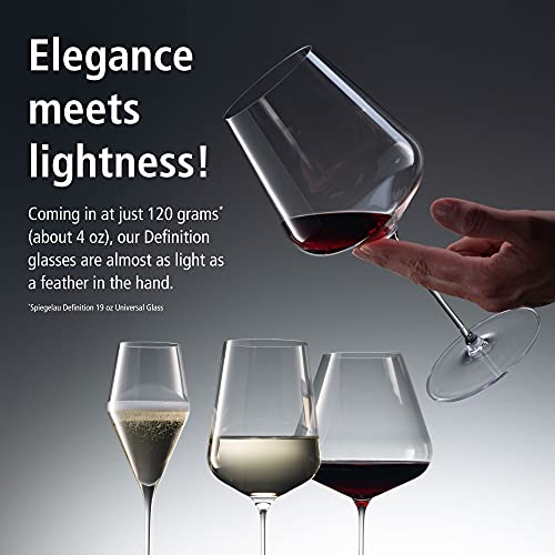 Spiegelau Definition Champagne Flutes, Elegant Crystal Champagne Glasses Gift Set, Perfect for Prosecco, Sparkling Rose, Mocktails, Home Bar Accessories, Housewarming, Wedding Gifts, 9 oz, Set of 4 - My Kitchen Products