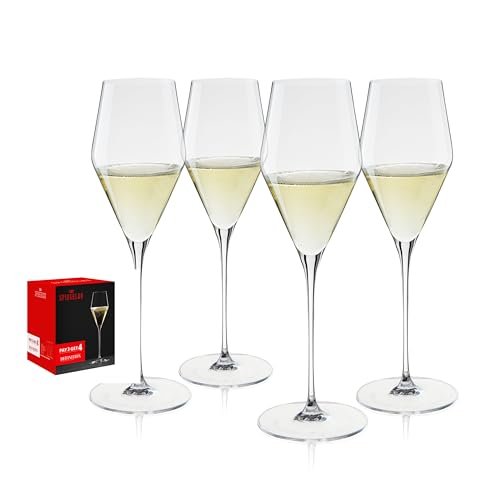 Spiegelau Definition Champagne Flutes, Elegant Crystal Champagne Glasses Gift Set, Perfect for Prosecco, Sparkling