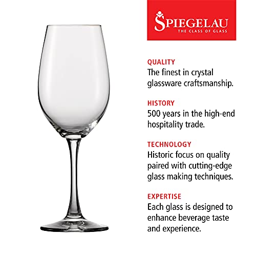 Spiegelau Wine Lovers White Wine Glasses Set of 4 – Elegant Stemmed Crystal Wine Glassware for Chardonnay, Sauvignon Blanc & Riesling – Lead-Free Crystal Glass Set - My Kitchen Products