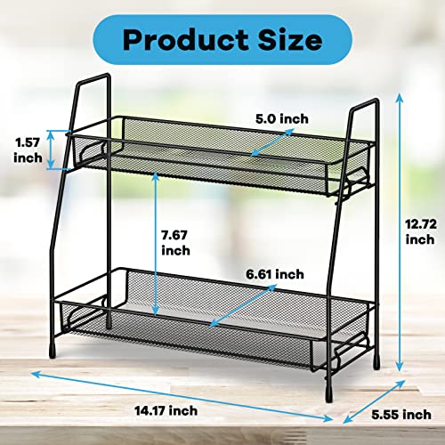 SPISPI Spice Rack Organizer for Cabinet, Bathroom Organizer Countertop, Bathroom Counter Organizer, Kitchen Countertop Organizer, Bathroom Vanity Organizer - My Kitchen Products
