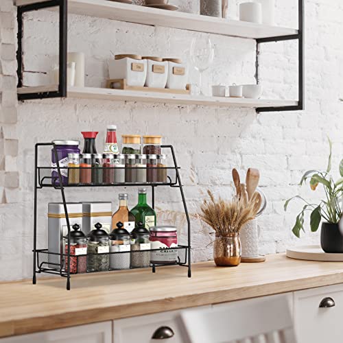 SPISPI Spice Rack Organizer for Cabinet, Bathroom Organizer Countertop, Bathroom Counter Organizer, Kitchen Countertop Organizer, Bathroom Vanity Organizer - My Kitchen Products