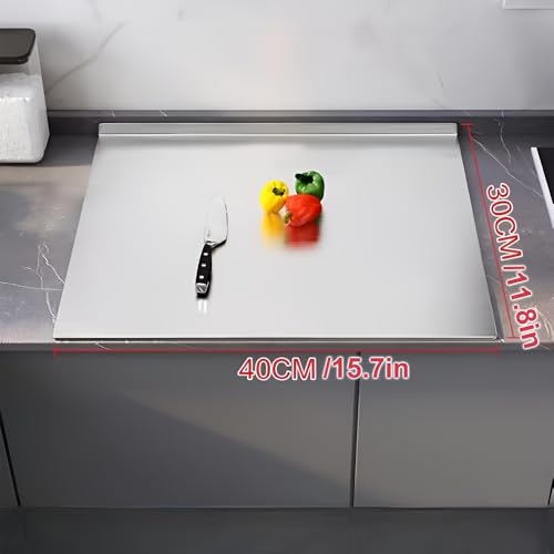 Stainless Steel Cutting Boards for Kitchen, Kneading Cutting Board Mats, Metal Cutting Board for Meat, Fruits, Vegetables, Bread, and Baking Small Cutting Boards (40 x 30cm/15.7 x 11.8 in) - My Kitchen Products
