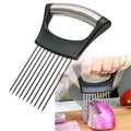 Stainless Steel Onion Holder for Slicing,Onion Slicer Holder,Onion Cutter for Slicing of Onions,Tomatoes,Avocados,Eggs and Other Vegetables,KItchen Utensils - My Kitchen Products