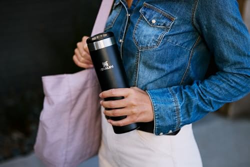 STANLEY Transit FlipTop Mug | Leakproof Coffee Travel Cup | Vacuum Insulated Stainless Steel | Stays Hot or Cold for Hours | BPA-Free | 16 oz | Ash - My Kitchen Products