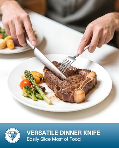 Stapava 20 Piece Silverware Set, Food-Grade Stainless Steel Flatware Sets for 4 Mirror Polished Cutlery Utensil Sets Include Dinner Knives Spoons and Forks Set Dishwasher Safe for Home Restaurant - My Kitchen Products