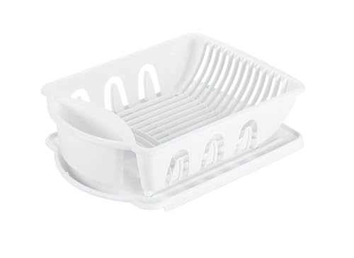 Sterilite 06218006 Sink Dish Rack Drainer, White - My Kitchen Products