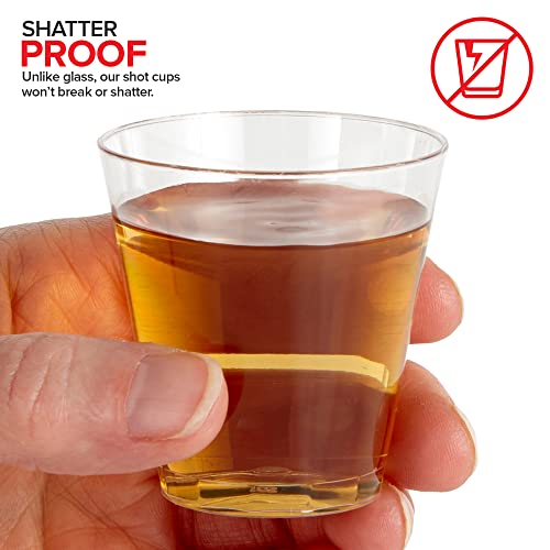 Stock Your Home 1.5 oz Shot Glasses (2000 Pack) - Clear Plastic Disposable Shot Cups for Jello Shots - Sample Cups for Food and Wine Tasting - Mini Party Cups for Condiments, Dipping Sauce, Holidays - My Kitchen Products