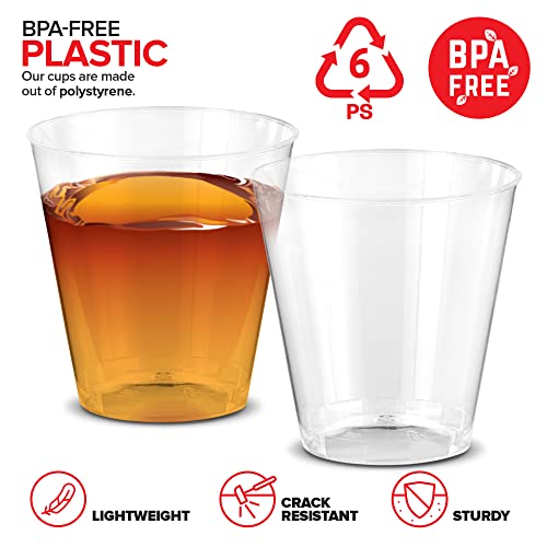 Stock Your Home 1.5 oz Shot Glasses (2000 Pack) - Clear Plastic Disposable Shot Cups for Jello Shots - Sample Cups for Food and Wine Tasting - Mini Party Cups for Condiments, Dipping Sauce, Holidays - My Kitchen Products