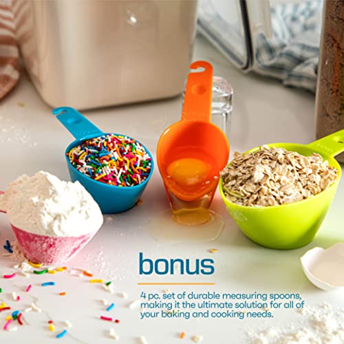 Storeganize Flour Sugar Storage Containers (5.3L/4pk) Great Rice Canisters Sets For The Kitchen pantry, Large Food Storage Containers With Lids Airtight - My Kitchen Products