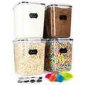 Storeganize Flour Sugar Storage Containers (5.3L/4pk) Great Rice Canisters Sets For The Kitchen pantry, Large Food Storage Containers With Lids Airtight - My Kitchen Products