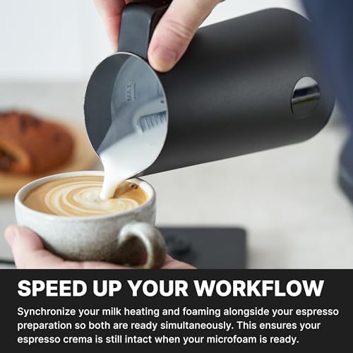 Subminimal NanoFoamer Milk Foamer Pro Gen-2 – Revolutionary Hands-Free Microfoam Maker for Cafe-Quality Foam, Coffee Bar Accessories for Dairy & Plant-Based Milk – US Plug Type - My Kitchen Products