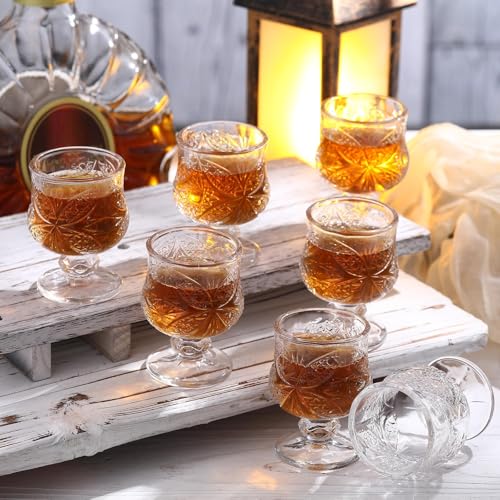 Suclain 36 Pcs Shot Glass Bulk Set 1.5 oz Mini Cute Cordial Glasses with Stem Sherry Glasses Clear Shot Glassware for Wine Liqueur Tequila Whiskey Beverage Wedding Party Bar Supplies - My Kitchen Products