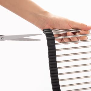 SunCleanse Roll Up Dish Drying Rack, Over The Sink Dish Drying Rack Kitchen Rolling Dish Drainer, Foldable Sink Rack Mat for Kitchen Sink Counter (17.8"x11.8") - My Kitchen Products