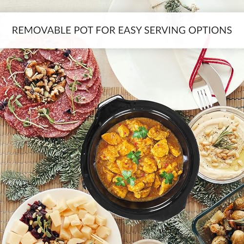 Sunvivi Dual Slow Cooker, Buffet Server and Food Warmer, Small Mini Pot with 3 Adjustable Temp & 2 Visible Glass Lids, for Parties, Holidays and Entertaining, Stainless Steel, 2 * 1.25 Quarts - My Kitchen Products