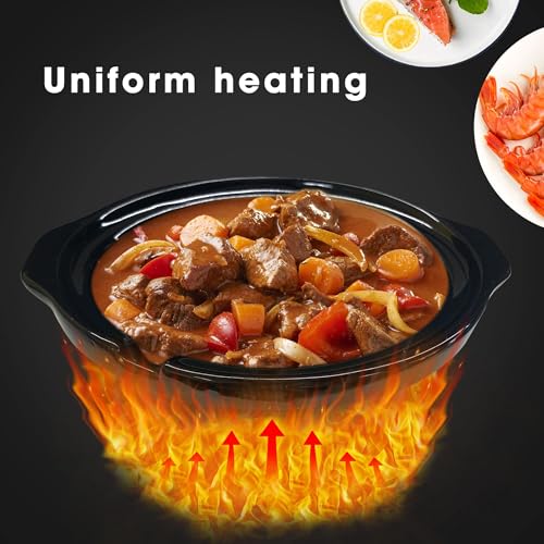 Sunvivi Dual Slow Cooker, Buffet Server and Food Warmer, Small Mini Pot with 3 Adjustable Temp & 2 Visible Glass Lids, for Parties, Holidays and Entertaining, Stainless Steel, 2 * 1.25 Quarts - My Kitchen Products