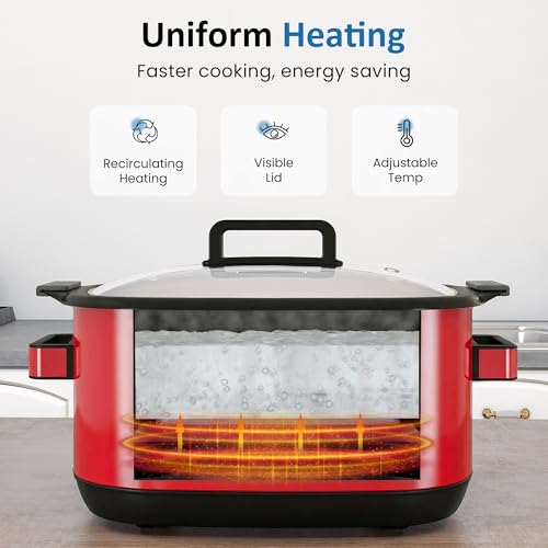SUNVIVIPRO 12-in-1 Multicooker, 6.5QT Programmable Slow Cooker Roaster Oven - My Kitchen Products