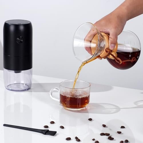 SuperCook Pour Over Coffee Dripper Set, Hand Drip Coffee Maker Set, All in One Pour Over Kit with Electric Grinder, Coffee Dripper Set, Ideal for Anniversary Birthday Gift - My Kitchen Products