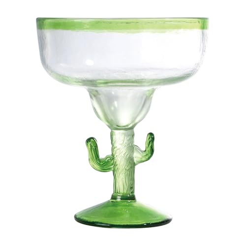 Supreme Housewares Cactus Margarita Glasses, Durable BPA-Free Acrylic Drinkware, Shatter-Proof and Reusable, Green, 18 oz, Set of 2 - My Kitchen Products