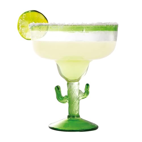 Supreme Housewares Cactus Margarita Glasses, Durable BPA-Free Acrylic Drinkware, Shatter-Proof and Reusable, Green, 18 oz, Set of 2 - My Kitchen Products