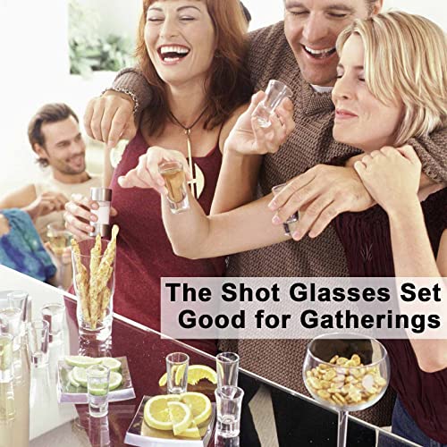 SuproBarware Shot Glasses Set of 24-1.2 oz/35 ml Clear Shot Glass with Heavy Base, Rock Shot Glasses bulk for Cocktail, Vodka, Espressos, Liqueurs, Tequila and Desserts - My Kitchen Products