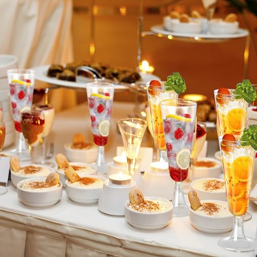 SUREHOME Plastic Champagne Flutes 40 Pack Disposable Champagne Glasses 5oz Clear Plastic Mimosa Glasses Wedding Cocktail Cups Bulk for New Years Eve Party Supplies 2026 Engagement Birthday Decorations - My Kitchen Products