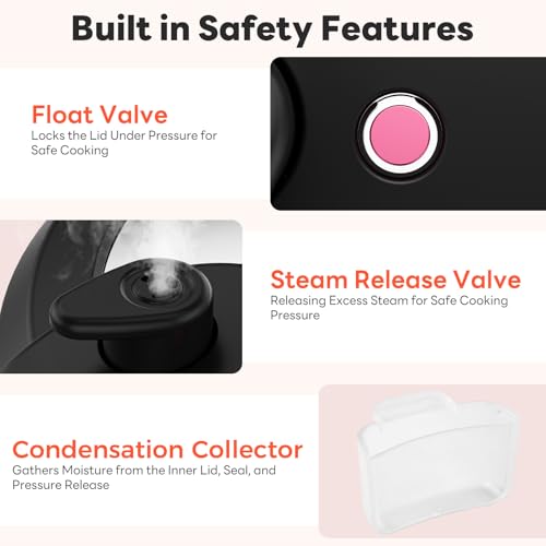 Sweetcrispy 16-in-1 Electric Pressure Cooker 6QT, 12-Preset Multi Cookers with Ceramic Pot, Slow Cook Rice Steamer Sauté Soup Yogurt Maker and More, Recipe Book - My Kitchen Products