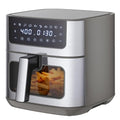Sweetcrispy 6.34QT Air Fryer, 8-in-1 Air Fryers Oven with Visible Window, 400℉ Fast Heating, Nonstick Dishwasher-Safe Basket, Timer & Auto-Off, Stainless Steel, Grey - My Kitchen Products