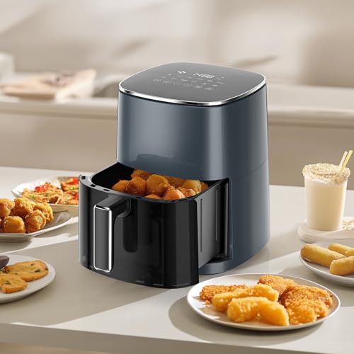 Sweetcrispy Air Fryer 6 Quarts with Window, 12-in-1 Square Airfryer Oven for Family, 400°F Rapid Air Crispy Technology, Roast Bake Dehydrate, Nonstick & Easy-Clean Basket - My Kitchen Products