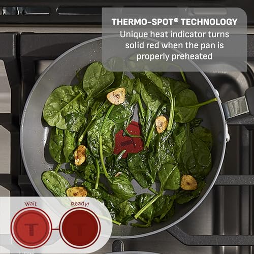 T-Fal Ultimate Hard Anodized Nonstick 10 Piece Cookware Set, Oven Safe Up to 400°F, Dishwasher Safe, Pots and Pans Set, Includes Frying Pans, Saucepan, Stockpot, Cooking Utensils, Stone - My Kitchen Products