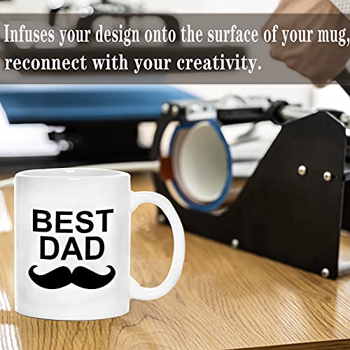 TANGLONG Sublimation Mugs Blank, Tazas Para Sublimacion, White Ceramic Sublimation Cups, Bulk Mugs for Coffee, Tea, Latte, Soup, Milk, Hot Cocoa 11 oz Set of 12 - My Kitchen Products