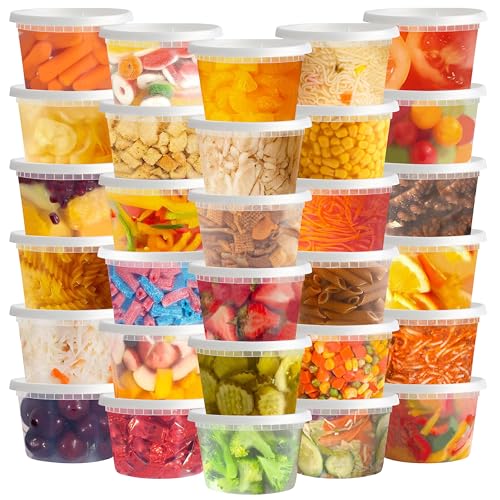 TashiBox 50 Sets 16 Oz Plastic Deli Containers with Lids - Food Storage Containers with Lids - Clear Airtight Meal Prep Containers, BPA Free, Stackable, Leakproof, Microwave and Freezer Safe - My Kitchen Products
